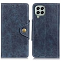 Miniatyrbillede 1 af 2: Alpha Samsung Galaxy M33 5G læder flip etui - Blå Blue