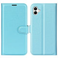 Miniatyrbillede 1 af 2: Klassisk Samsung Galaxy A04 Flip Etui - Blå Blue