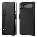 Pikkukuva 1 / 2: Phone Suojakotelo With Make-up Mirror And Slick Design For Google Pixel 6 - Musta Black