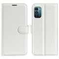 Miniatyrbillede 1 af 2: Klassisk Nokia G11 / Nokia G21 flip etui - Hvid White