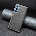 Miniatyrbillede 4 af 6: BINFEN to-farvet Samsung Galaxy A54 læderetui - Sort Black
