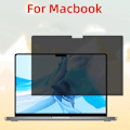 Miniatyrbild 3 av 5: MacBook Pro 14 M1 / M1 Max (A2442, 2021) / M2 / M2 Max (A2779, 2023) anti-spy style tempered glass screen protector Transparent