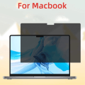 Miniatyrbillede 3 af 5: MacBook Pro 14 M1 / M1 Max (A2442, 2021) / M2 / M2 Max (A2779, 2023) skærmbeskyttelse af hærdet glas i antispion-stil Transparent