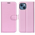 Miniatyrbillede 1 af 2: Klassisk iPhone 14 flip etui - Pink Pink