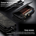 Miniatyrbillede 6 af 6: CaseMe Samsung Galaxy Note 20 Pung med Lynlås - Sort Black