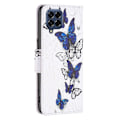 Pikkukuva 2 / 2: Wonderland Samsung Galaxy M53 5G flip kuoret - Perhoset White
