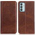 Miniatyrbillede 1 af 2: Samsung Galaxy M23 flip etui i ægte læder med pung – Brun Brown