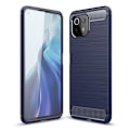 Miniatyrbillede 2 af 2: Carbon Flex case - Xiaomi Mi 11 Lite 5G / Mi 11 Lite - Blå Blue