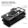 Miniatyrbillede 2 af 2: Bulksourcing iPhone 12 / 12 Pro 6,1 tommer Kickstand Design Stødabsorberende luftpuder Bumpresistent og fleksibel hybrid telefonetui - Sort Black