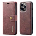 Pikkukuva 1 / 2: DG.Ming iPhone 14 Pro 2-in-1 Lompakko Suojakotelo - Punainen Red