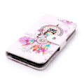 Pikkukuva 2 / 2: iPhone Xs Max kohokuviollinen synteetti nahkainen lompakko suojakotelo kortti paikoilla - Pöllö Unensieppaaja Multicolor