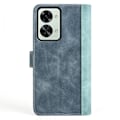 Pikkukuva 2 / 2: Kaksivärinen nahkainen läppäkotelo OnePlus Nord 2T - Sininen Blue