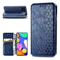 Miniatyrbillede 1 af 2: Læder Etui med A Stil Rhombus Imprint til Samsung Galaxy M62 / F62 - Blå Blue