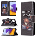 Miniatyrbillede 2 af 2: Wonderland Samsung Galaxy A22 5G Flip etui - Bjørn Black