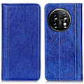 Pikkukuva 1 / 2: Lompakko-style Aitoa Nahkaa Läppäkotelo For OnePlus 11 - Sininen Blue