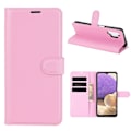 Miniatyrbillede 1 af 2: Classic Samsung Galaxy A32 5G Flip Etui - Lyserød Pink