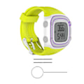 Miniatyrbillede 1 af 2: Garmin Forerunner 10 blød erstatnings sports urrem i silikone - Gul Yellow