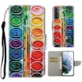 Miniatyrbillede 1 af 2: Wonderland Samsung Galaxy S21 FE Flip etui - Paint tray Multicolor