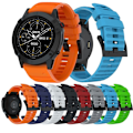 Miniatyrbillede 2 af 2: Garmin Fenix 6 / Fenix 5 Plus / Fenix 5 / Forerunner 935 / Quatix 5 / Quatix 5 Sapphire / Approach S60 / Instinct silikone Urrem - Sort Black