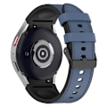 Miniatyrbillede 1 af 2: Samsung Galaxy Watch 5 / 4 / 3 (41mm) silikone i læder urrem med sort spænde - Sort Størrelse: L Blue