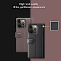 Pikkukuva 2 / 2: Aito nahkakotelo luottokorttipaikoilla iPhone 13 Pro Max - Ruskea Brown