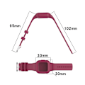 Pikkukuva 4 / 6: Garmin Vivofit Jr 3 silikonikellon hihna - Viininpunainen Red