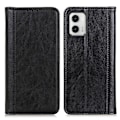 Pikkukuva 1 / 6: Aito nahkakotelo magneettisuljuksella Motorola Moto G73 - Musta Black