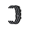 Pikkukuva 2 / 2: Garmin Forerunner 255 nylonkellon hihna - Musta / Harmaa / Musta / Harmaa / Musta Black