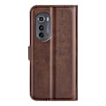 Pikkukuva 2 / 2: Lompakko Nahkakotelo For Motorola Moto Edge 2022 - Ruskea Brown