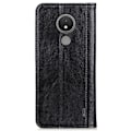 Miniatyrbillede 2 af 2: Nokia C21 ægte læderetui med magnetisk lukning - Sort Black