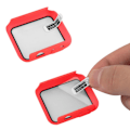 Miniatyrbild 2 av 2: Apple Watch Series 8 (41mm) simple cover with tempered glass - Red Röd