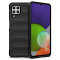 Miniatyrbillede 1 af 6: Blødt grebsformet cover til Samsung Galaxy A22 4G - Sort Black