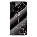 Miniatyrbild 1 av 2: Fantasy Marmor Samsung Galaxy S22 Plus skal - Guld Svart Marmor Svart