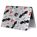 Miniatyrbild 6 av 6: HAT PRINCE MacBook Pro 16 M1 Max (A2485, 2021) / M1 Pro (A2485, 2021) sött omslag i tecknad stil - Fladdermus Svart