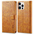 Pikkukuva 1 / 2: LC.IMEEKE iPhone 14 Pro Läppäkotelo - Vaalean Ruskea Brown