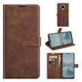 Miniatyrbillede 2 af 2: Wallet-style Læder Etui til Nokia G20 - Kaffe Brown