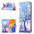 Miniatyrbillede 1 af 2: Wonderland Xiaomi Redmi 9C Flip etui - Ugle på the træ Multicolor