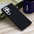 Miniatyrbillede 2 af 2: Matte Liquid Samsung Galaxy S22 Ultra silikone cover - Sort Black