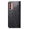 Miniatyrbillede 2 af 2: Mandala Samsung Galaxy M13 4g Flip Etui - Sort Black