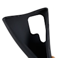 Miniatyrbillede 2 af 5: Tyndt TPU-etui med mat finish og justerbar strop til Samsung Galaxy S22 Ultra - Sort Black