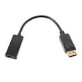 Miniatyrbild 1 av 2: Adaptersladd konverterare Displayport DP hankontakt till HDMI honkontakt för datorer 22.5cm Svart