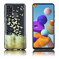 Pikkukuva 1 / 2: Butterfly Samsung Galaxy A21s nahkakotelo - Perhonen Gold