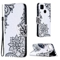 Miniatyrbillede 1 af 2: Wonderland Xiaomi Redmi 9C Flip etui - Sort blomst Black