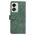 Miniatyrbild 2 av 2: Texturerat läder OnePlus Nord 2T fodral med handledsband - Grön Grön
