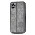 Miniatyrbild 2 av 2: Läder Nothing Phone (1) fodral med romb-design - Silver/Grå Silvergrå