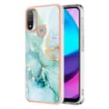 Miniatyrbilde 1 av 2: Marble Motorola Moto E30 / E20 / E40 Etui - Grønn Klinkekule Haze Multicolor