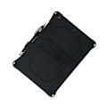 Miniatyrbild 2 av 2: iPad 10.2 (2019) / Air (2019) flipfodral i läder med fast tema - Svart Svart