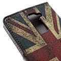 Pikkukuva 2 / 2: Hagerup LG K10 Nahkakotelo Korttitaskuilla - Vanhanaikainen Britannian Lippu Multicolor