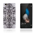 Pikkukuva 1 / 2: Westergaard Huawei Ascend P8 Lite Kuori - Vanhanaikainen Kukka Silver grey