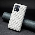 Miniatyrbillede 5 af 6: Rhombus mat Motorola Moto E13 flip etui - Hvid White